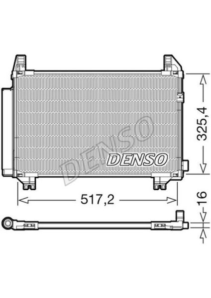 DCN50107 Condenser Air Condıtıonıng Toyota Auris E15 06-12 88460-0D060