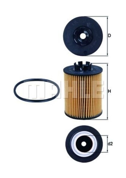 -Knecht-Behr OX1732D Yağ Flitresı Corsa B Corsa C Corsa D Astra H Tigra B Meriva A Tigra B X0 90542609