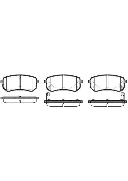 -10210-30201 Fren Balata Takımı Arka Sımlı I10 Picanto 58302-0XA00