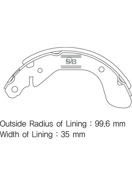 SA129 Arka Pabuç Balata Chevrolet Aveo-Kalos 1.2-1.4 05 GS8760 95017074