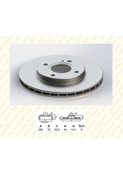 TFD00018 Ön Fren Disk Aynası Fiesta Vı 1.0 1.25 1.4tdcı 1.5tdcı 1.6tdcı 08-Hava Soğutmalı 8V511125AD