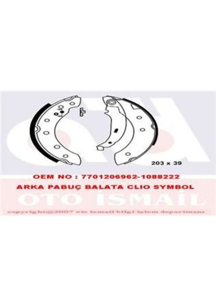 -Hema 3031372 Arka Pabuç Balata P106-206-P306-SAXO-CLIO Iı-Symbol-Thalia-Laguna-Twingo-Logan 04 Sandero 08 7701206962 4241J1