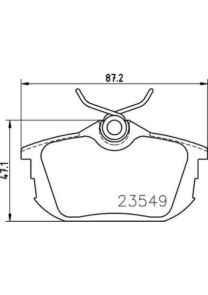 -10606-30203 Fren Balata Takımı Arka Sımlı Mitsubishi Carisma 1.8/1.9 2000-VOLVO S40 V40 96- 4544201020