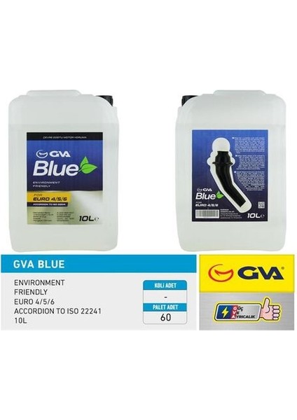 9931111 Gva Blue Sıvısı 10 Lt Euro 4-5 Binek Euro 6 Hunııı Ambalaj OSM99910