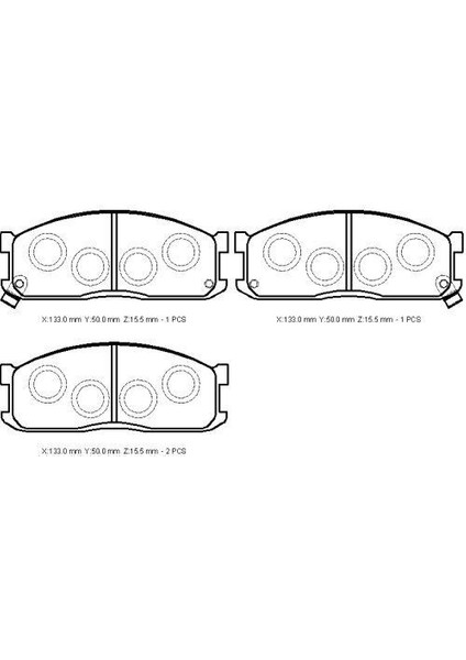 -10510-30201 Fren Balata Takımı Ön Sımlı Besta E2200 1987-1998 0K70Y-33-28Z
