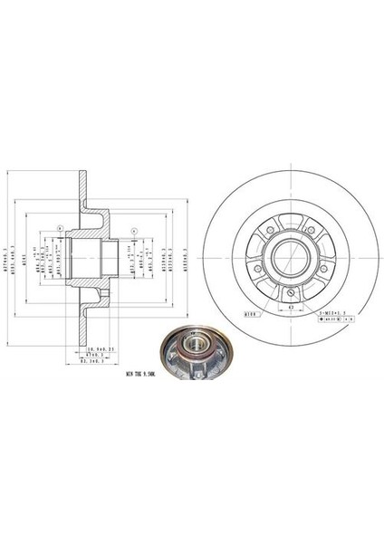 50418 Fren Disk Arka Rulmanlı Laguna Iı 8200655249