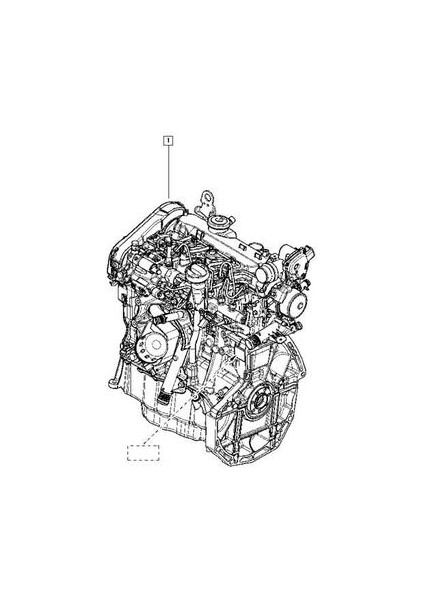 Renault-Mais-Orjinal 8201733029 Komple Motor H4D 8201733029