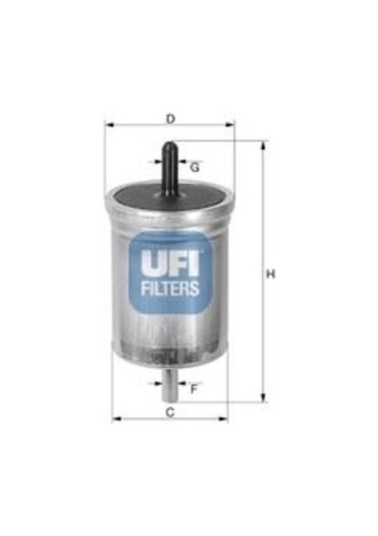 Ufı 31.562.00 Benzin Filtresi Megane 1.4 1.6 2.0ıe 96- AK10-RN