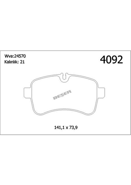4092 Arka Fren Disk Balata Daily Iv 06-Daily V 11-Tüm Modeller 05 06- 42555917