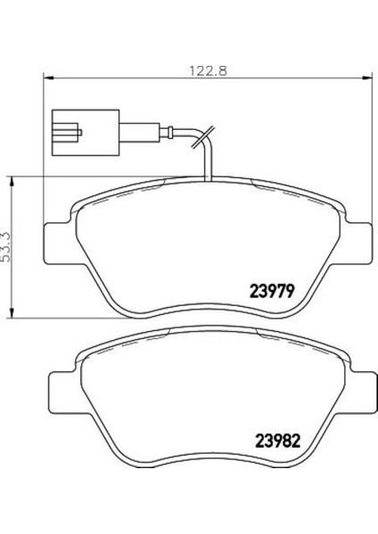 77364798E Ön Balata Fiat 500-LINEA-PANDA-PUNTO-STILO-ALFA Mito 77364798E