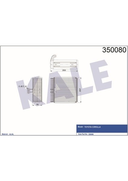 350080 Evaporator Corolla 8850112410