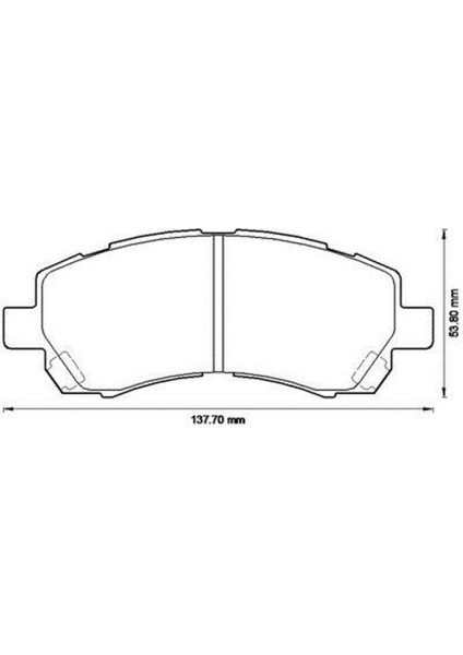 55418 Balata Fren Ön-Subaru Impreza 92-00 1.5-1.6-Legacy 94-99 1.8-2.1 26296AC010