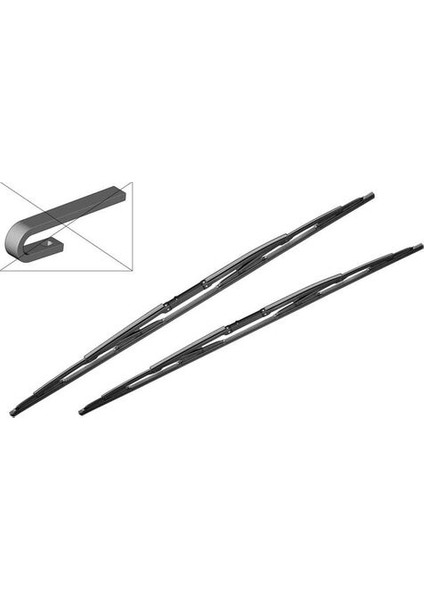 3397001539 Silecek Süpürgesi Takım Twin 650 550MM 61619070579