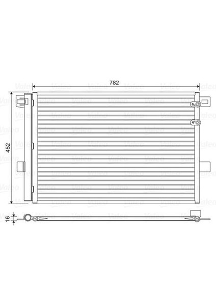 814054 Kondenser Volkswagen Amarok 2H0820411A
