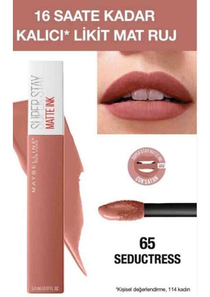 Super Stay Matte Ink NO65 Seductress