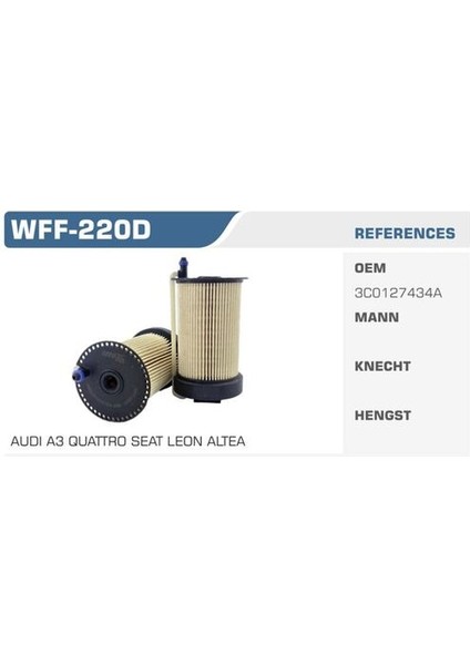 WFF-220D A3 Quattro-Octavia Iı (04-) 2000 TDI-3C0127434
