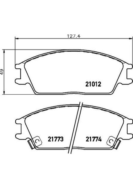 -10201-30201 Fren Balata Takımı Ön Sımlı Accent 1994-GETZ 1999-EXCEL 1991- 5810125A00