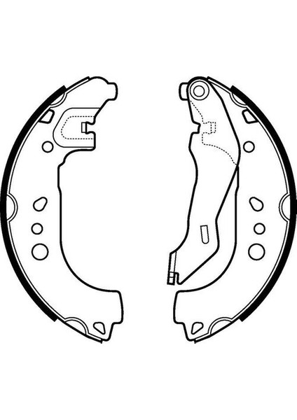 LS2107 Arka Fren Pabuç Toledo 13-19 Rapid 13-Roomster 11-14 6R0698525B