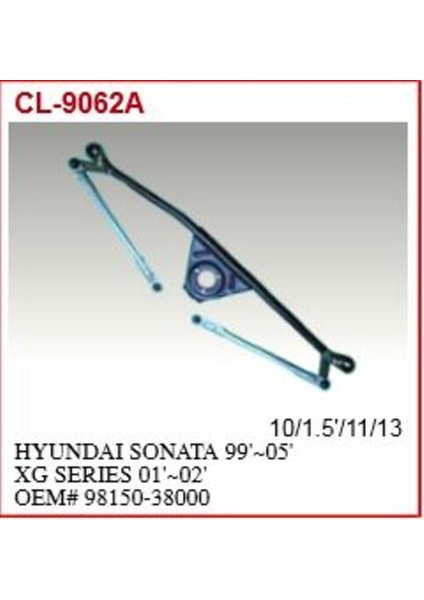 42101 Silecek Iç Manıvelası-Sonata 98-04 9815038000