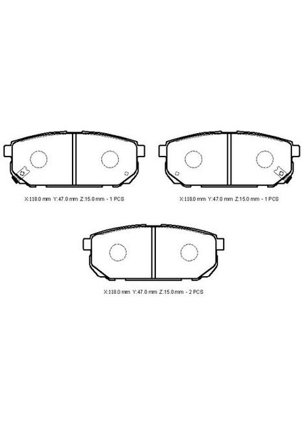 -10506-30202 Fren Balata Takımı Arka Sımlı Sorento 2002- 58302-3ED00