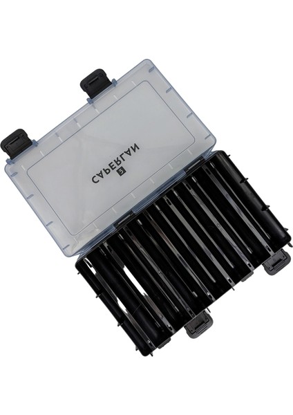Caperlan Sahte Balık Jig Kutusu - Balıkçılık - Gri - L Boy - Reverse 100