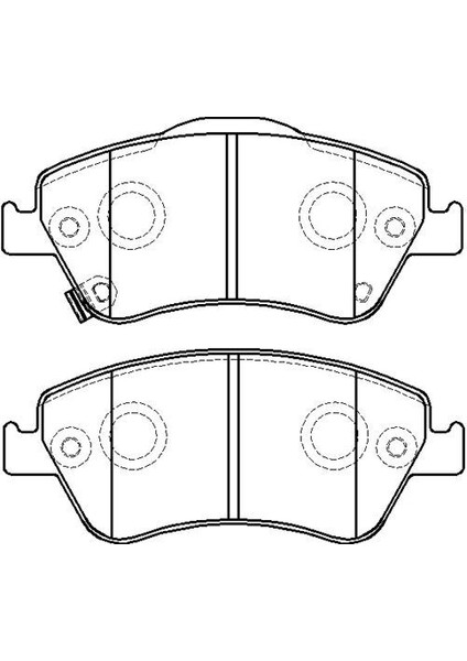 -10101-30206 Fren Balata Takımı Ön Sımlı Corolla 1.4D4D Auris 1.4D4D 2007- 446502160