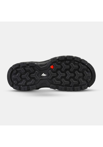 Quechua Erkek Outdoor Sandalet - Deri - Haki/Turuncu - nh500