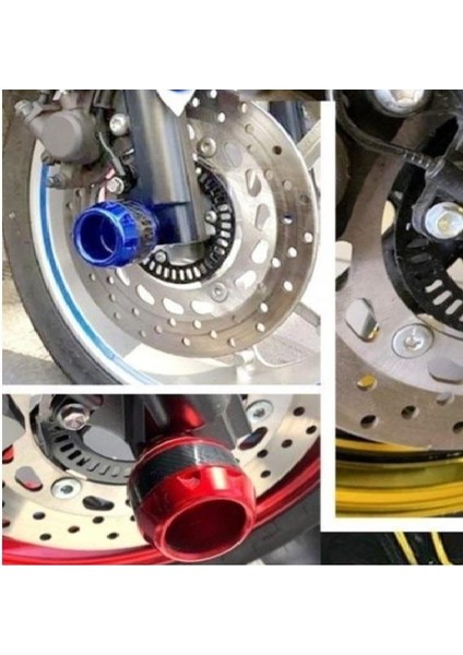 Motosiklet Teker Koruma Takozu 2'li Kırmızı fiyatları