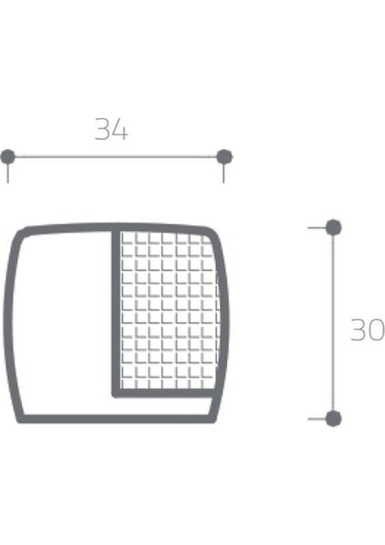 Kapı Stoperi Saten 34 mm Vidalı-Yapışkanlı
