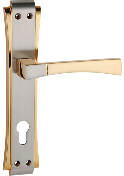 Pelikan Aynalı &amp; Rozetli Kapı Kolu