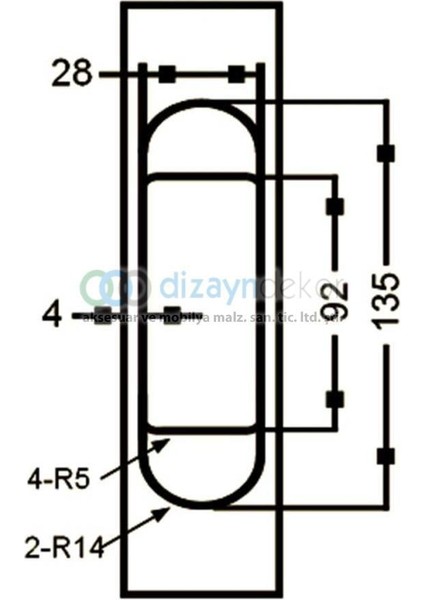 Soho 3 D Gizli Gömme Ayarlı Kapı Menteşesi Mat Krom 135*28 mm