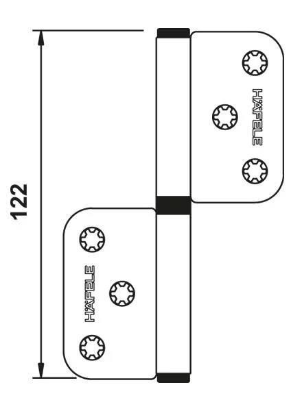 12 cm Çelik Cerman Tip Kapı Menteşesi Mat Siyah fiyatları