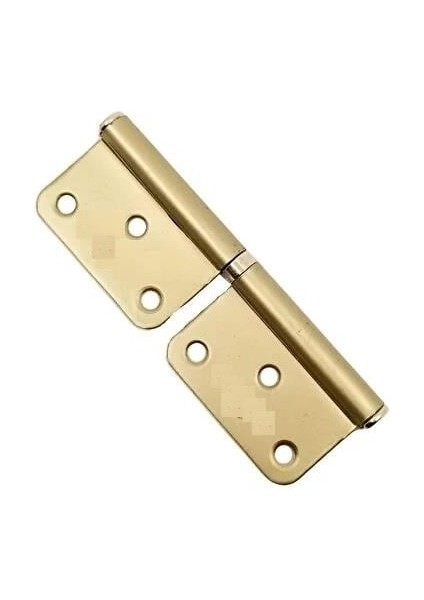 12 cm Çelik Cerman Tip Kapı Menteşesi Mat Sarı