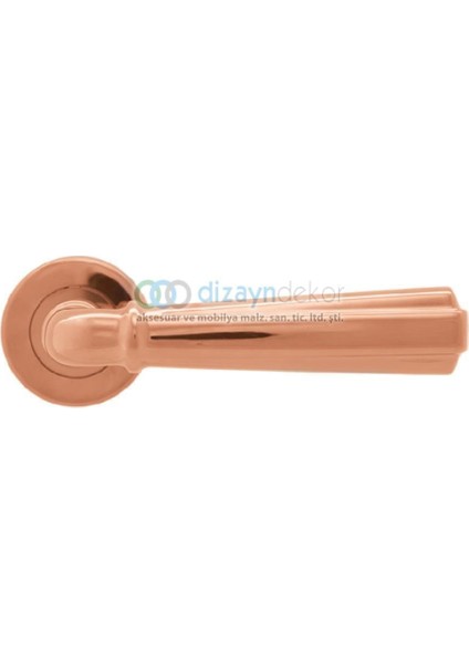 Rozetli Kapı Kolu Pasl. Pvd Bronz Barelli Tip
