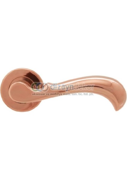 Rozetli Kapı Kolu Pasl. Pvd Bronz Wc Tipi