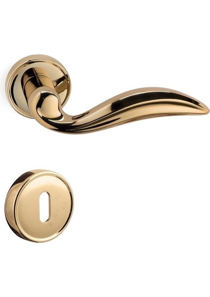 Diana Rozetli Kapı Kolu Parlak Altın - Oda