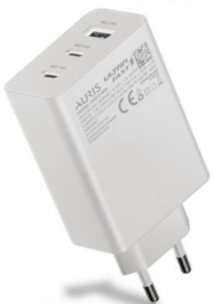 Aurıs 65W Salise Ölçerli USB + 2 Usb-C Girişli Ultra Hızlı Telefon Şarj Başlığı modelleri