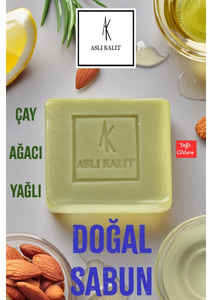 Aslı Kalıt Çay Ağacı Sabunu ( Kuru Ciltler ) El Yapımı %100 Doğal Yağlardan