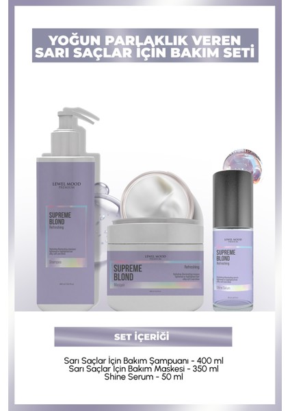Supreme Blond – Sarı Saçlar Için Özel Bakım Seti