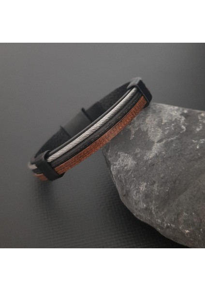 Özel Seri Deri Erkek Bileklik