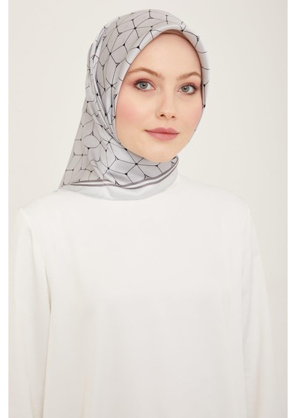 Nostalji Sura İpek 9166 - 02 Gri Karışık Desen