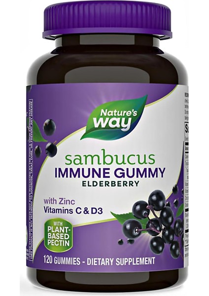 Nature's Way Sambucus Elderberry 120 Gummies