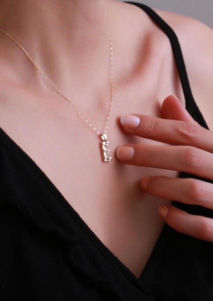 14 Ayar Altın E Harf Küçük Füzyon Kolye fırsatları