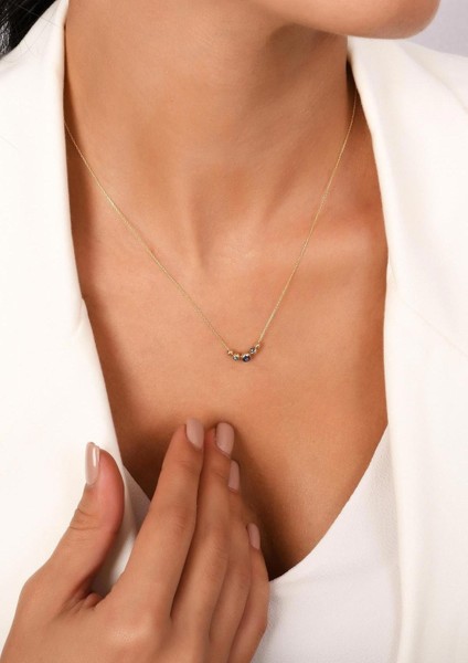 14 Ayar Altın Mini Nazar Boncuklu Kolye fiyatları