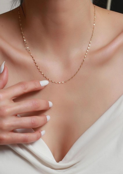 14 Ayar Altın Aynalı Zincir Kolye 1.5 mm fiyatları