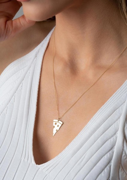 14 Ayar Altın Pizza Kolye fiyatları