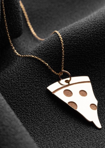 14 Ayar Altın Pizza Kolye indirimleri