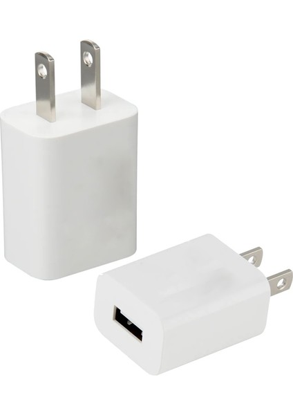 STC-A18A USB 5V 1A Erkek Amerikan Fiş Duvar Adaptör 2li Paket