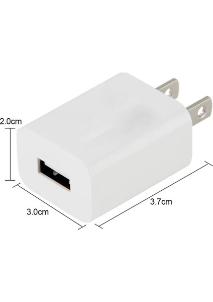 STC-A18A USB 5V 1A Erkek Amerikan Fiş Duvar Adaptör 2li Paket