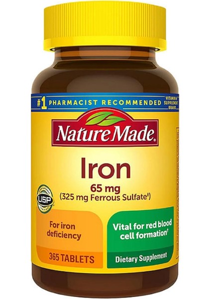 Iron 65 Mg (325 Mg Ferrous Sulfate) 365 Tablet